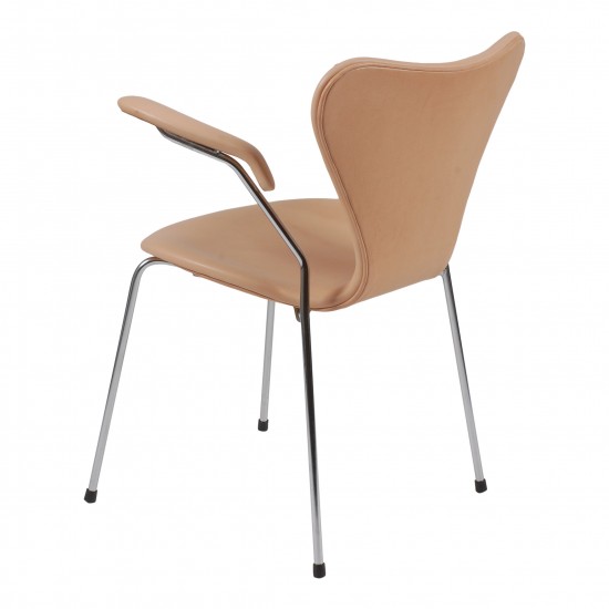 Arne Jacobsen 3207 seven armchair natural leather Cph Classic